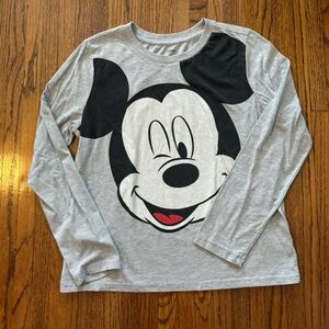 Disney Mickey Mouse grey long sleeve shirt. Size large.
